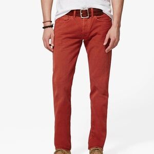 Lucky Brand Men's Barn Red 121 Heritage Slim. 38 waist 32 length.